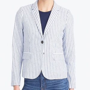 NWT JCREW striped blazer size 0